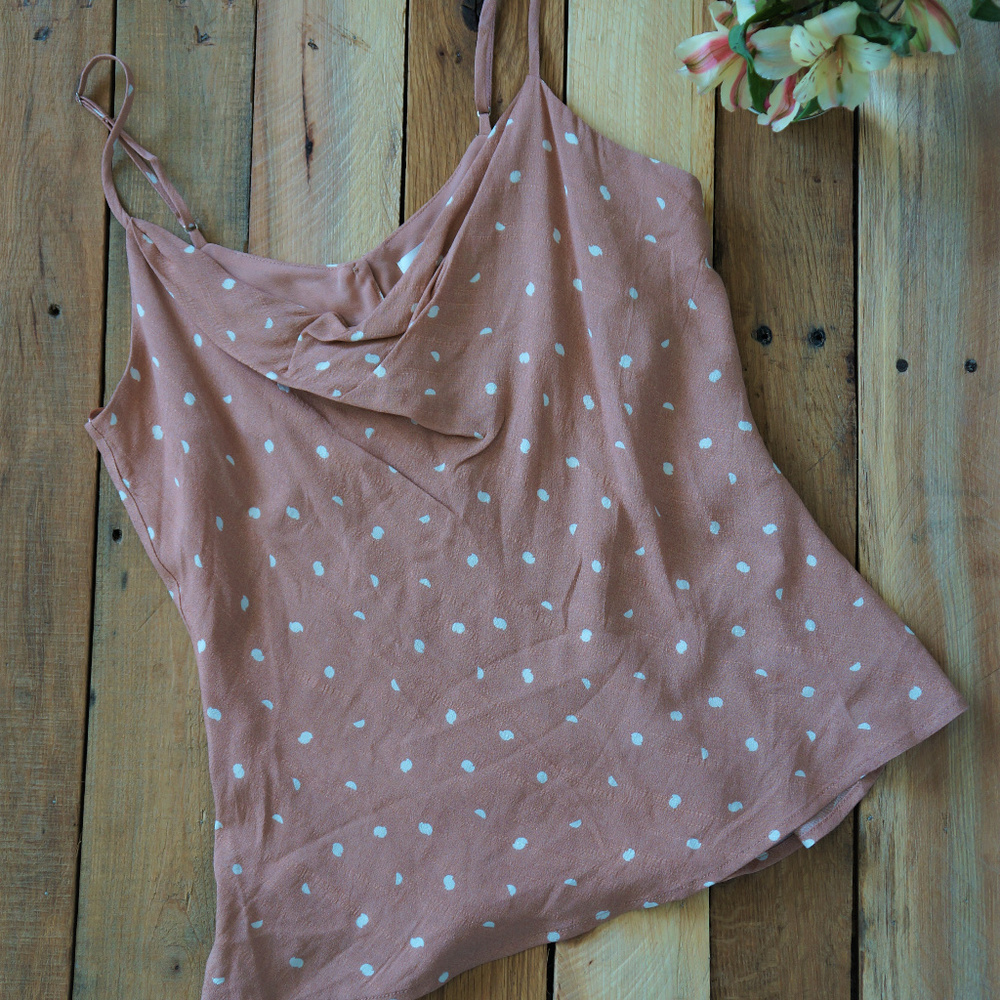 ASTR The Label Polka Dot Tank Top